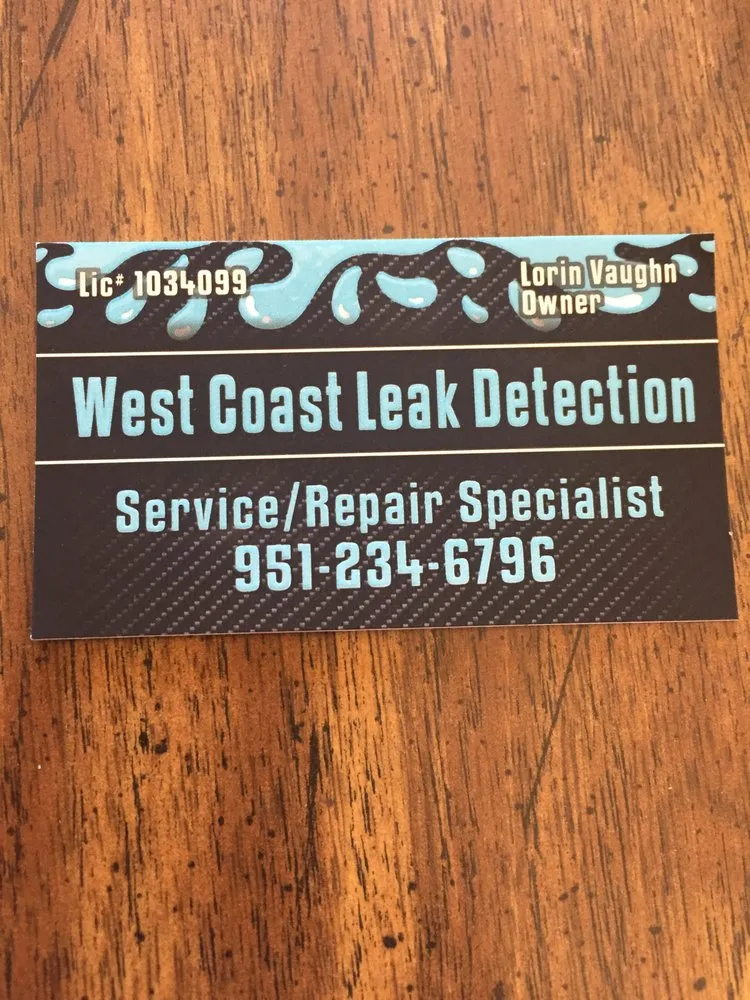 Slide of West Coast Leak Detection