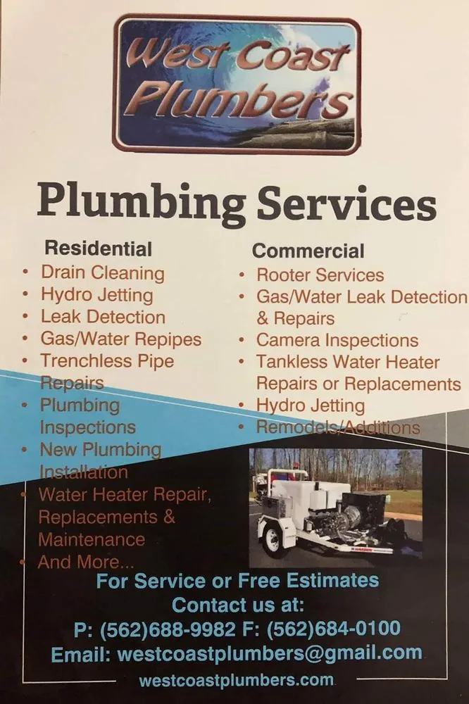 Slide of West Coast Plumbers