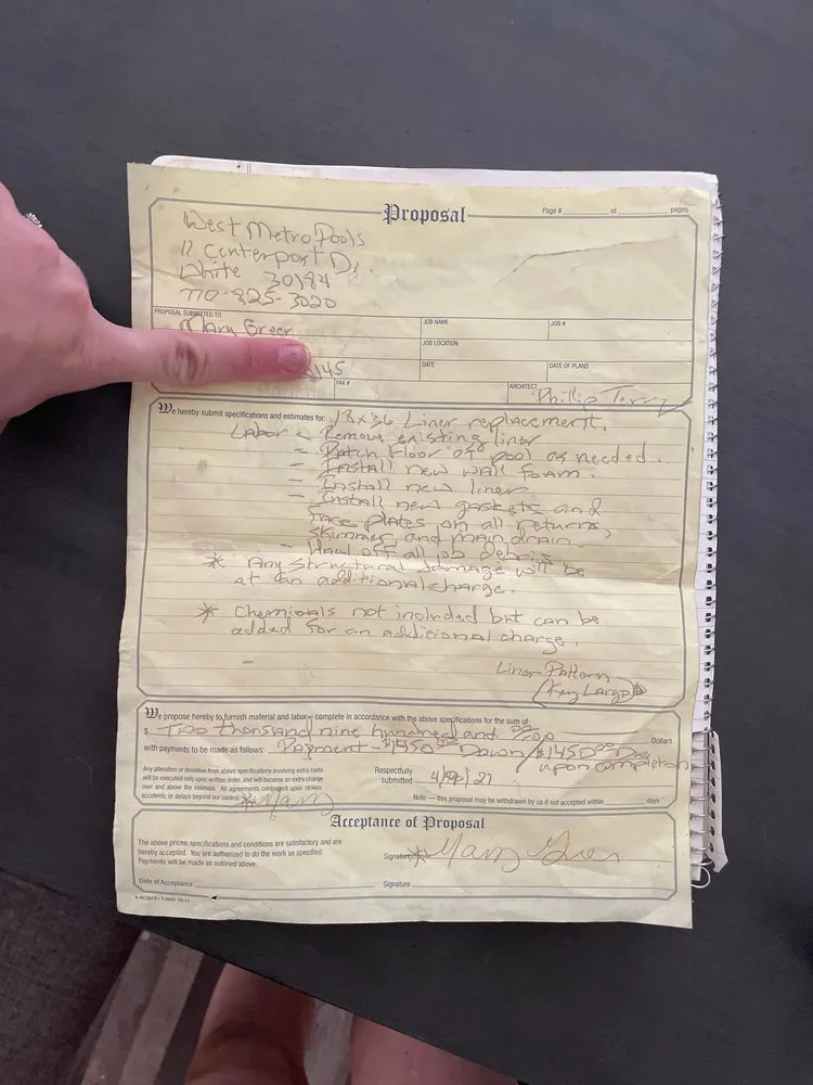 Slide of West Metro Pools