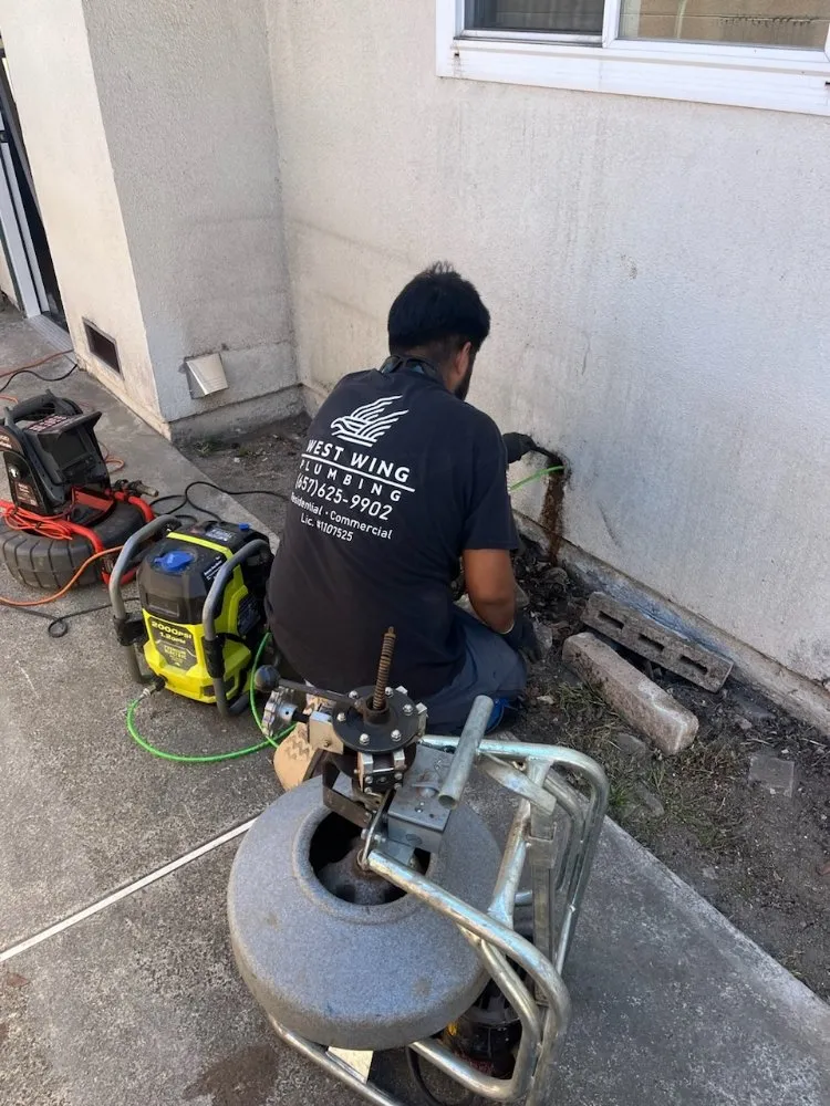 Slide of West Wing Plumbing