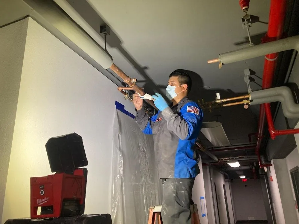 Slide of West Wing Plumbing