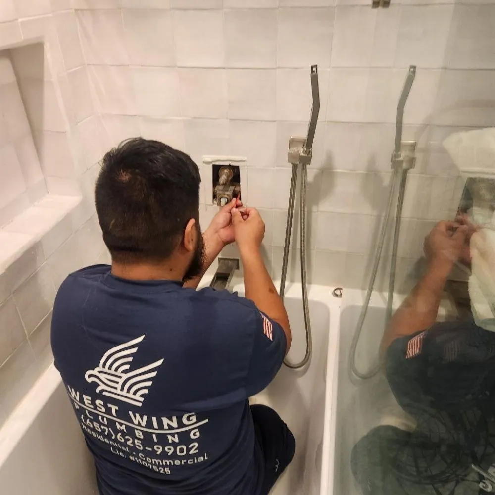 Slide of West Wing Plumbing