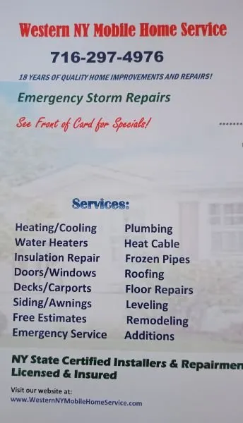 Reliable leak detection in Niagara Falls, NY by Western NY Mobile Home Service