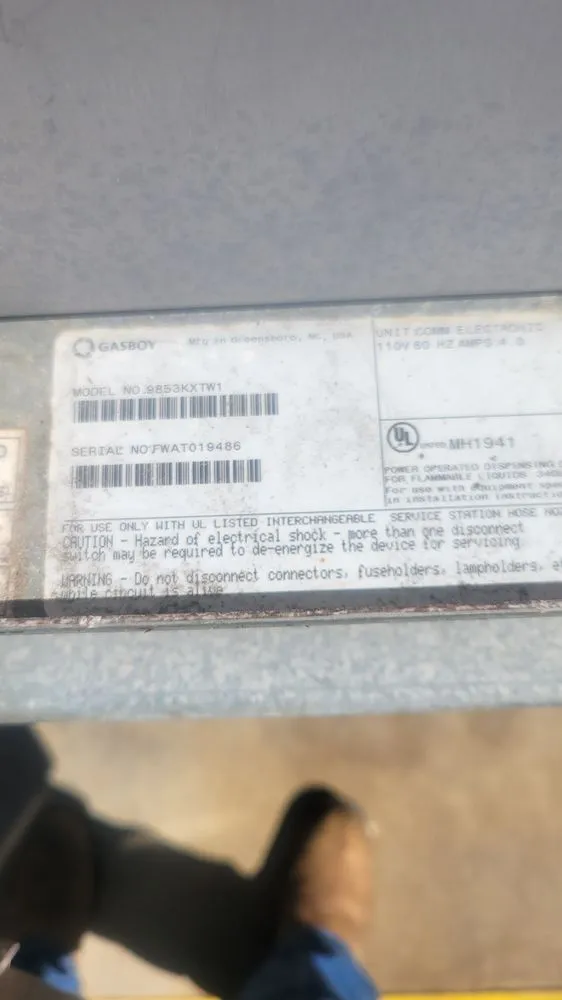 Slide of Western Tank and Pump