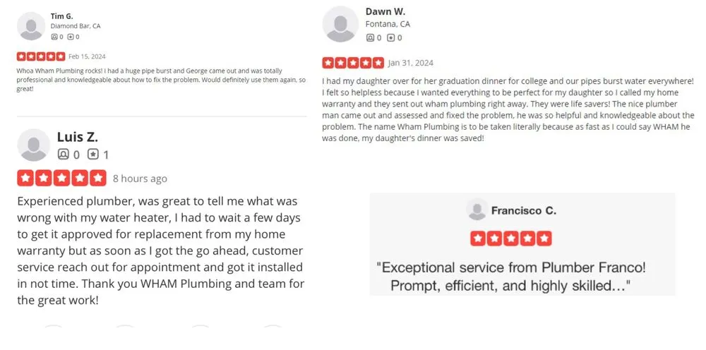 Slide of Wham Plumbing