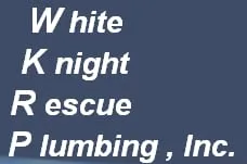 White Knight Rescue Plumbing Logo