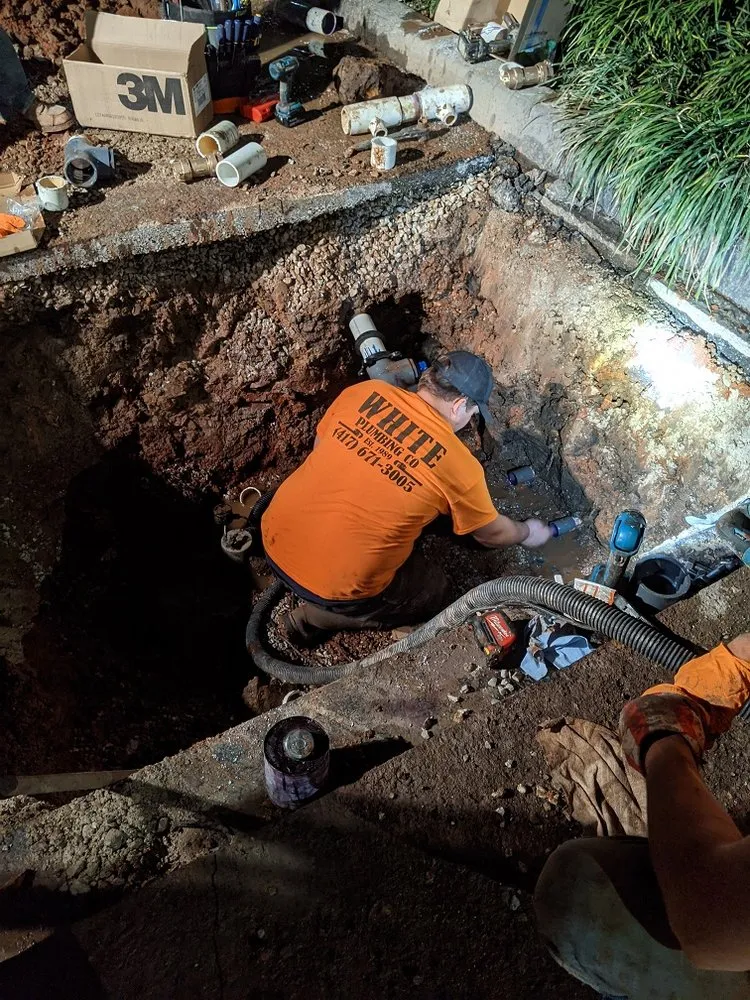 Slide of White Plumbing