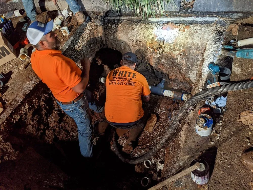 Slide of White Plumbing