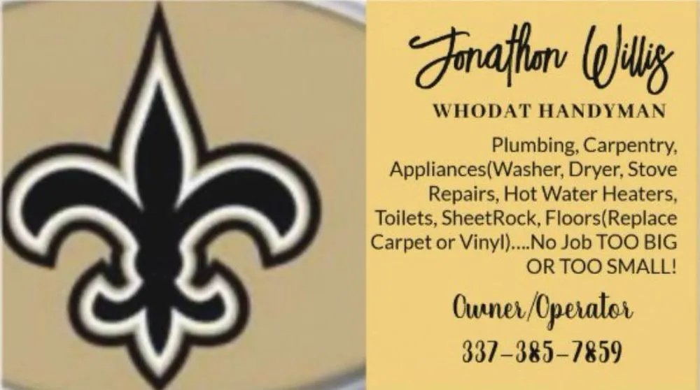 Slide of Who Dat Handyman