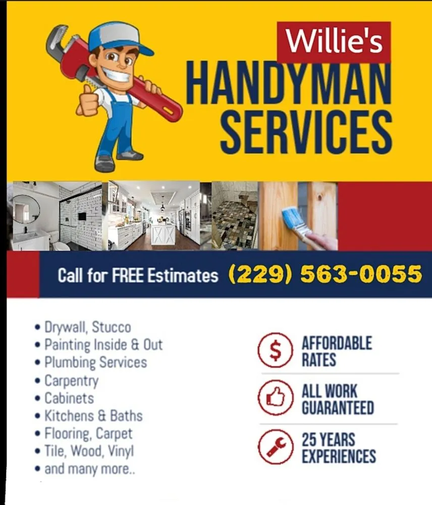 Slide of Willie's Handyman Services
