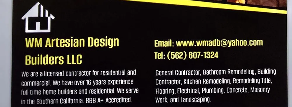 Slide of W.M.Artisan Design Builders