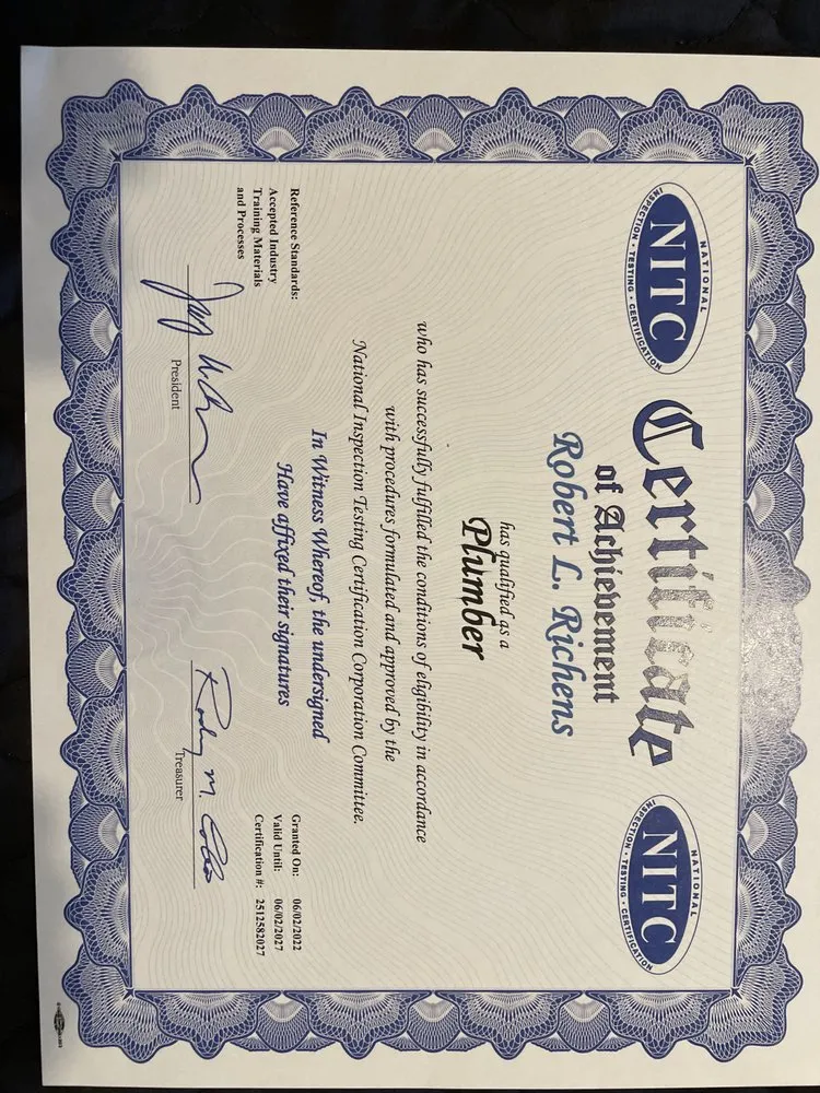 Slide of Wolf plumbing