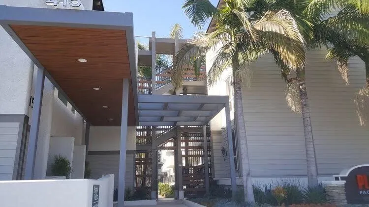 Slide of Wood, Stone & Steel Construction