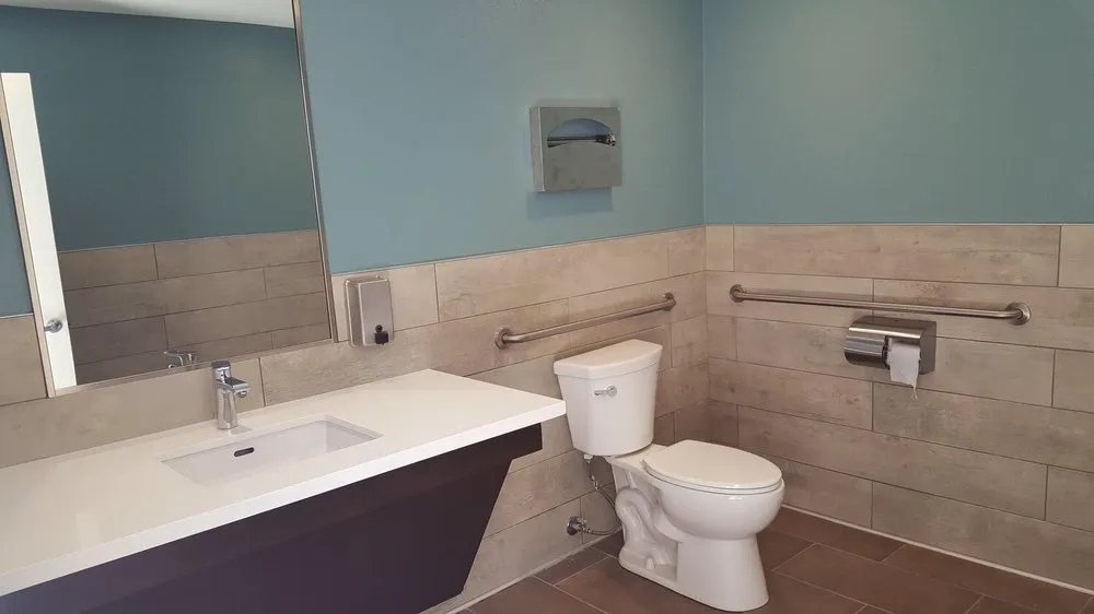 Slide of Wood, Stone & Steel Construction