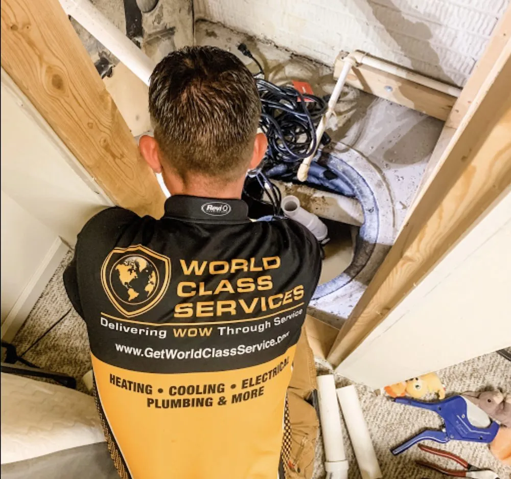 Slide of World Class Services Heating, AC, & Plumbing Repair