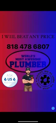 Worlds Most Awesome Plumber Logo