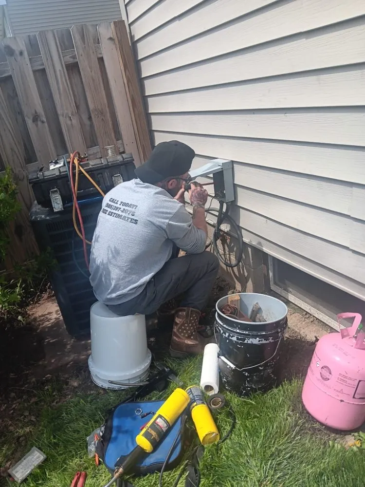 Slide of Wright heating and cooling