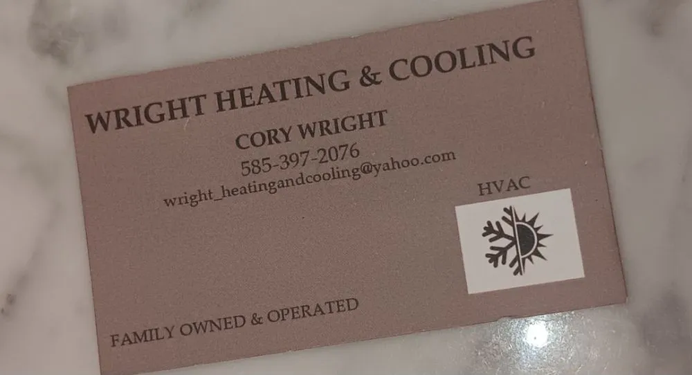 Slide of Wright heating and cooling