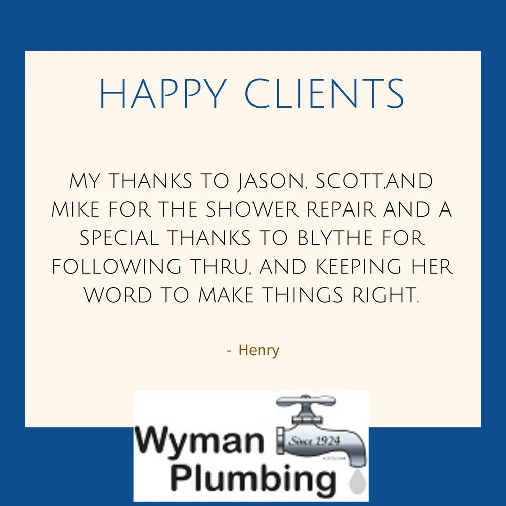 Slide of Wyman Plumbing