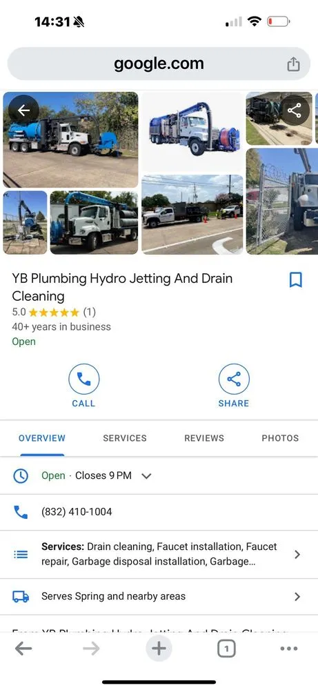 Slide of YB Plumbing