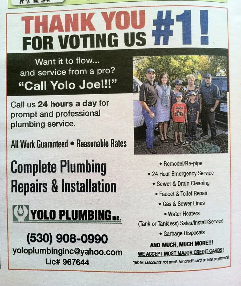Slide of Yolo Plumbing