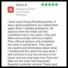 Slide of Young Plumbing