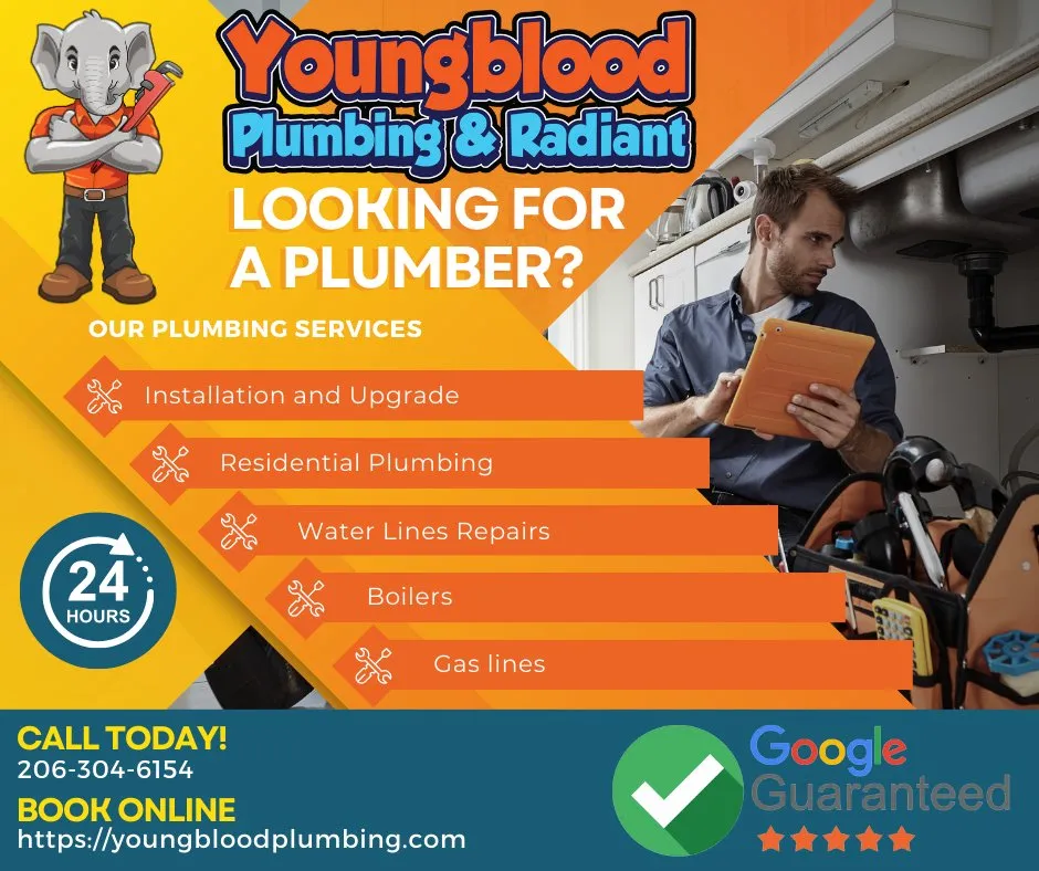 Emergency plumbing repair service in Federal Way, WA - Youngblood Plumbing & Radiant