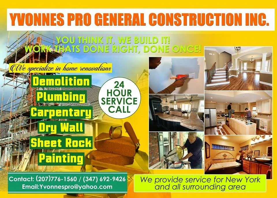 Slide of Yvonne Pro's Plumbing and Construction