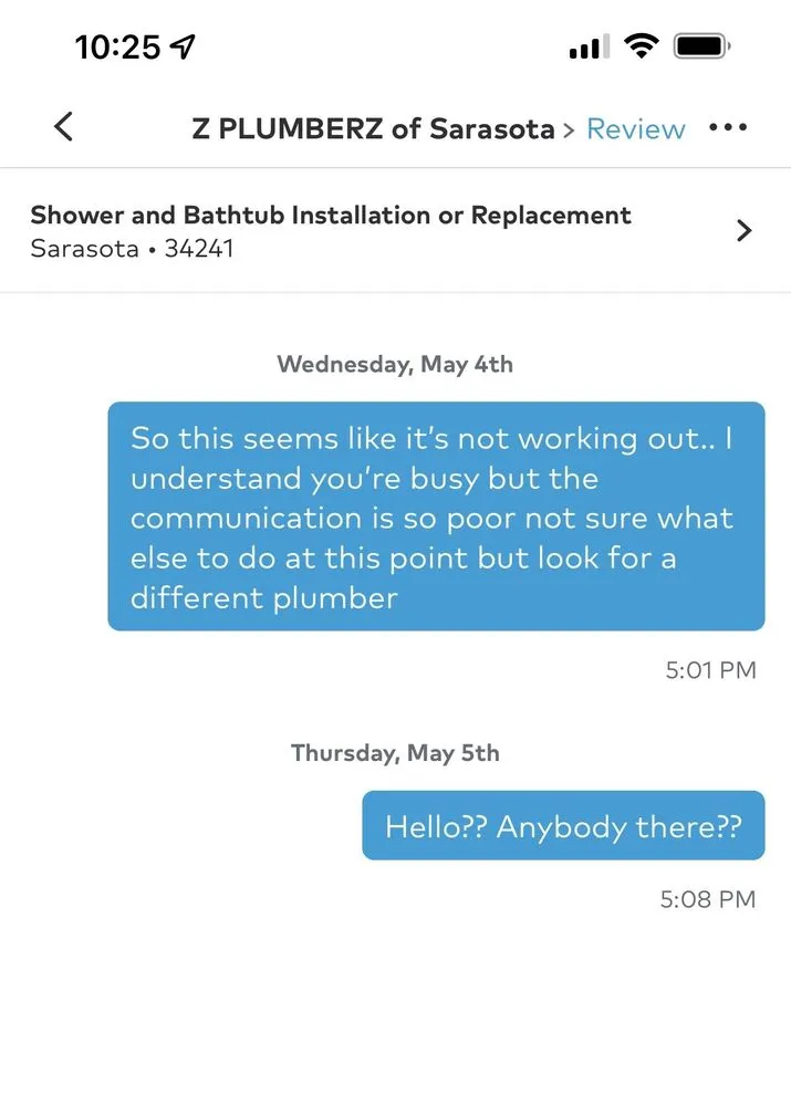 Slide of Z PLUMBERZ of Sarasota