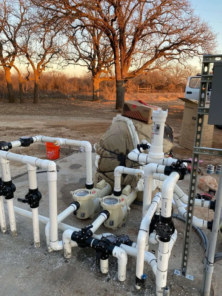 Slide of Zavala Pool Plumbing