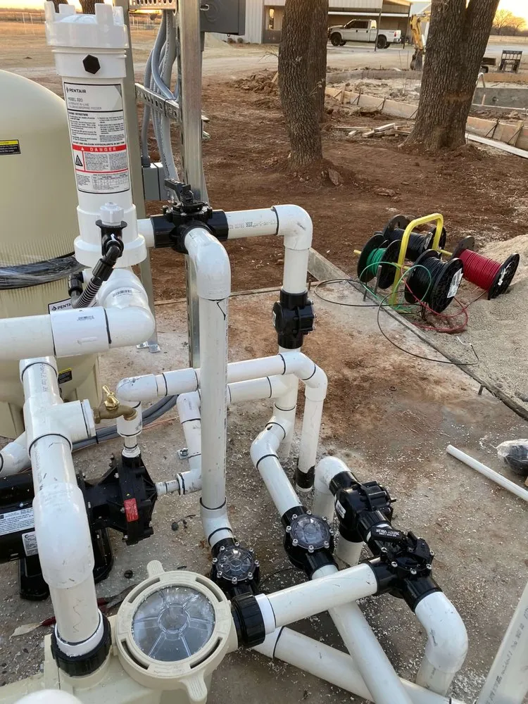 Slide of Zavala Pool Plumbing