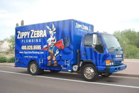 Slide of Zippy Zebra Plumbing