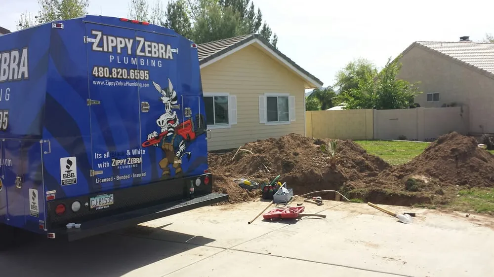 Slide of Zippy Zebra Plumbing